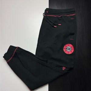 2023-24 Detroit Pistons Black SweatPants Joggers City Bad Boys New Era Size XXL